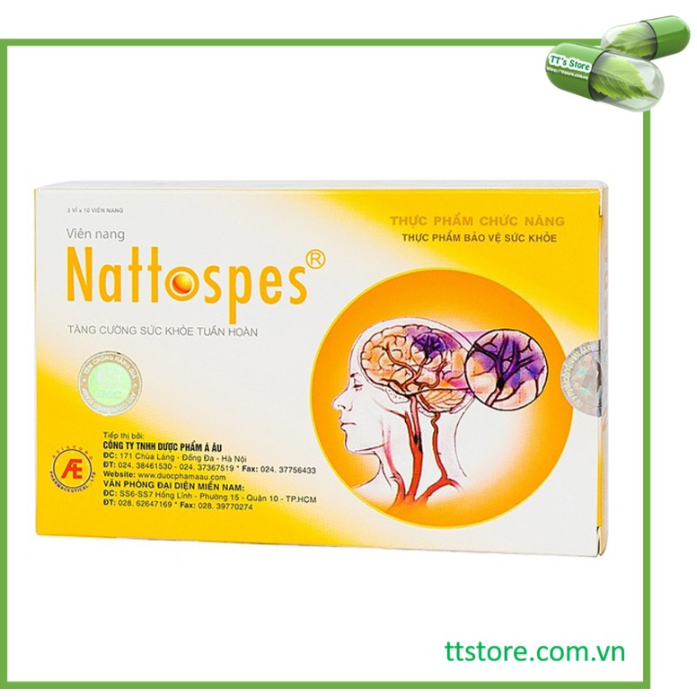 Nattospes - phòng ngừa đột quỵ - nattokinase - natto enzym