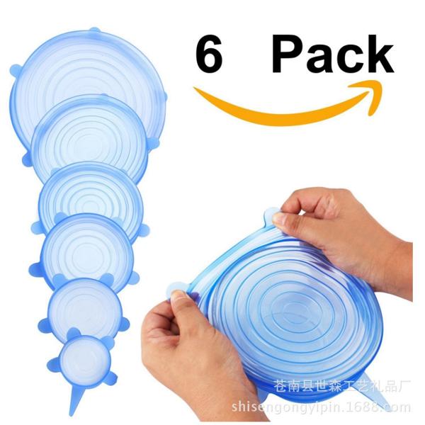 Combo sỉ 10 bộ 6 miếng bọc thực phẩm silicon siêu bền