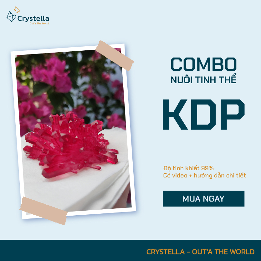 Bộ Combo khoa học nuôi hoa tinh thể kèm hướng dẫn nuôi cụ thể