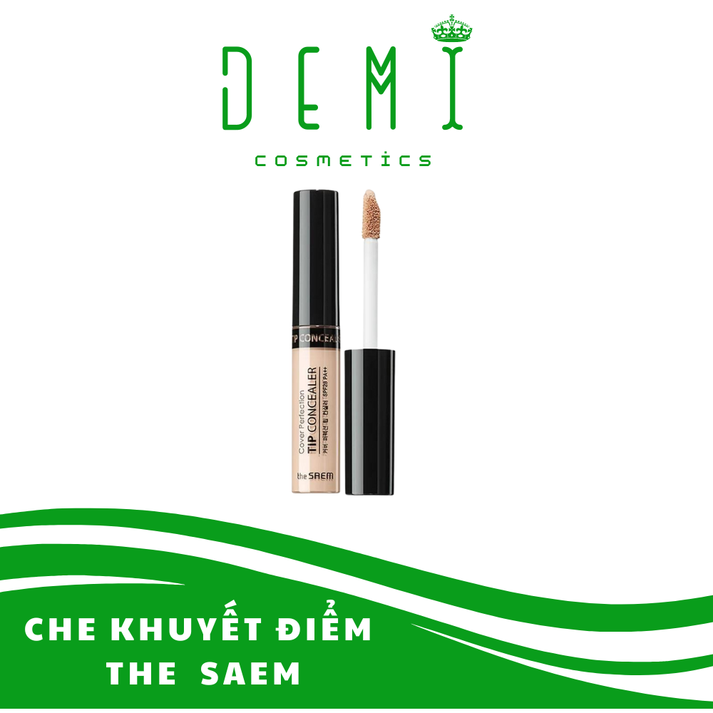 Kem Che Khuyết Điểm The Saem Cover Perfection Tip Concealer 6.5g Hàn Quốc