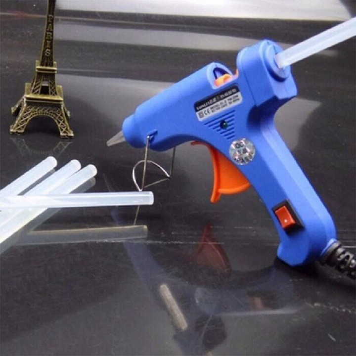 Súng bắn keo nến mini, dụng cụ làm thủ công, dùng keo nến