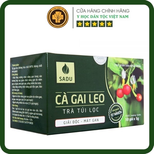Trà Cà Gai Leo Túi Lọc Sadu 250Gr - Bảo vệ lá gan của bạn hằng ngày