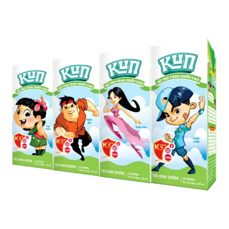 [HCM]SỮA LIF KUN CÓ ĐƯỜNG K2 48 HỘP x 180ML