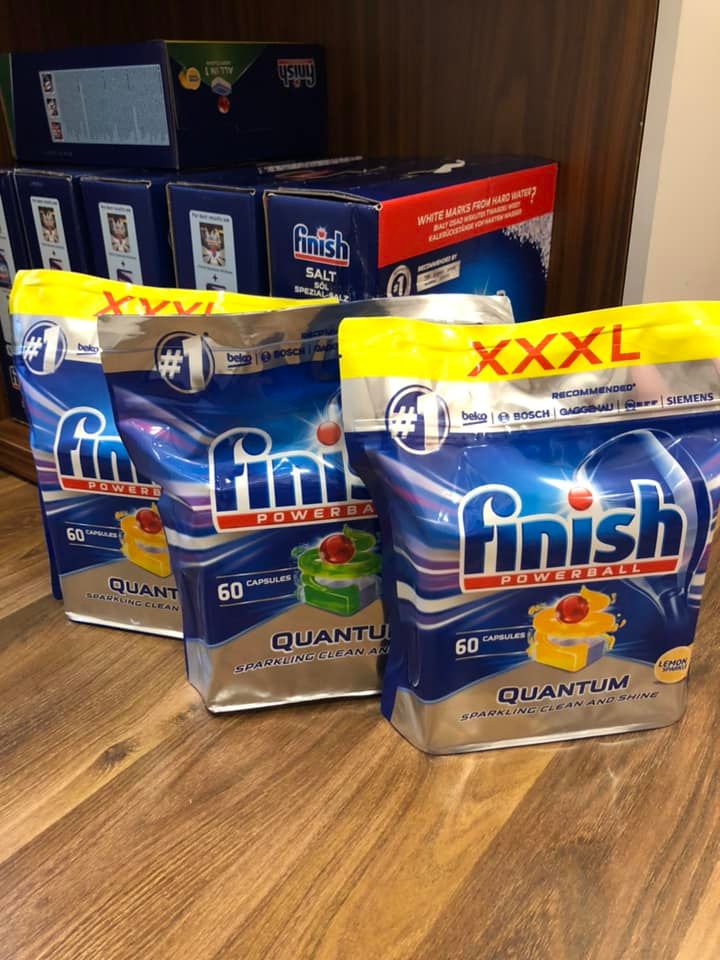 Viên rửa bát Finish Quantum cao cấp 64 viên Sản xuất tại CHLB Đức