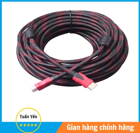 Cáp HDMI kingmaster 15M, 20M, 30M chuẩn 1.3 -Full HD - 3D vỏ lưới chống nhiễu tốt