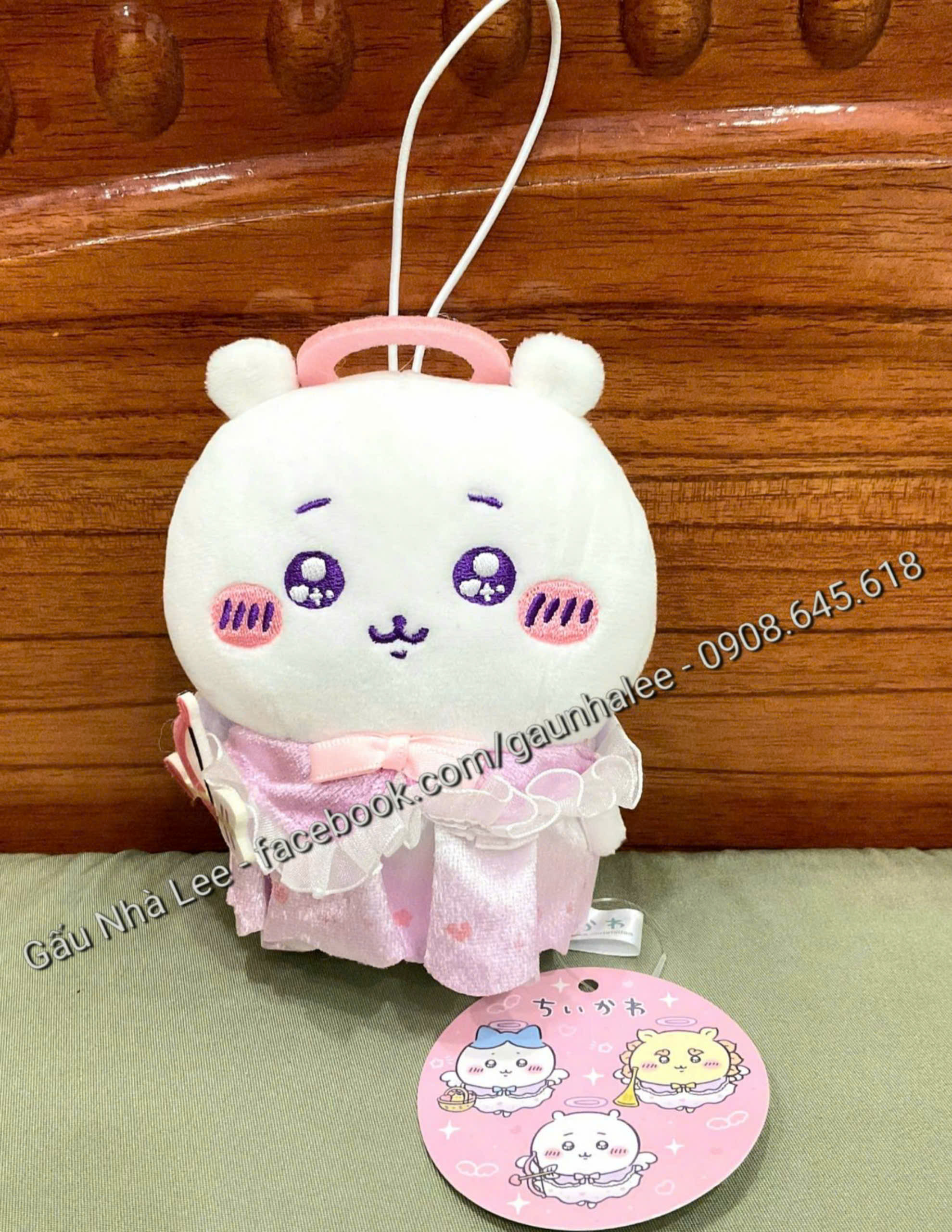 [ Gấu bông chính hãng Nhật Bản ] Bé Chiikawa Tenshi ♡ Akuma Tenshina Large Mascot Chikawa Hachiware 10 B, size 12cm, lông đẹp mịn xịn sò, mới 100%, full tem tag giấy.