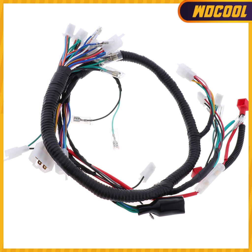 WDCOOL Complete Electrics All Wiring Harness Assembly for Motorbike Scooter