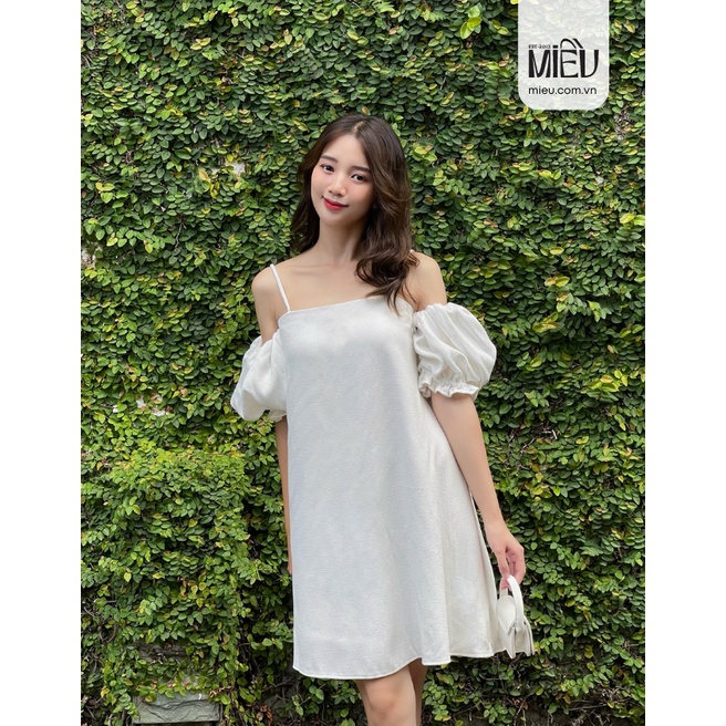 Miều_đầm hai dây trễ vai bianca dress