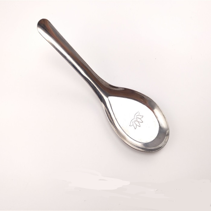 Thìa phở muỗng inox, sáng bóng bền đẹp dài 15.5cm