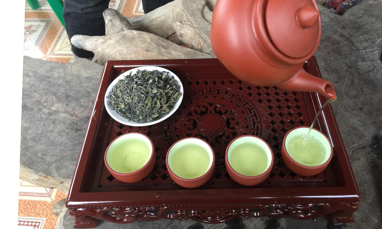 Trà xanh - Chè cành PH1 - Chè khô loại 500g