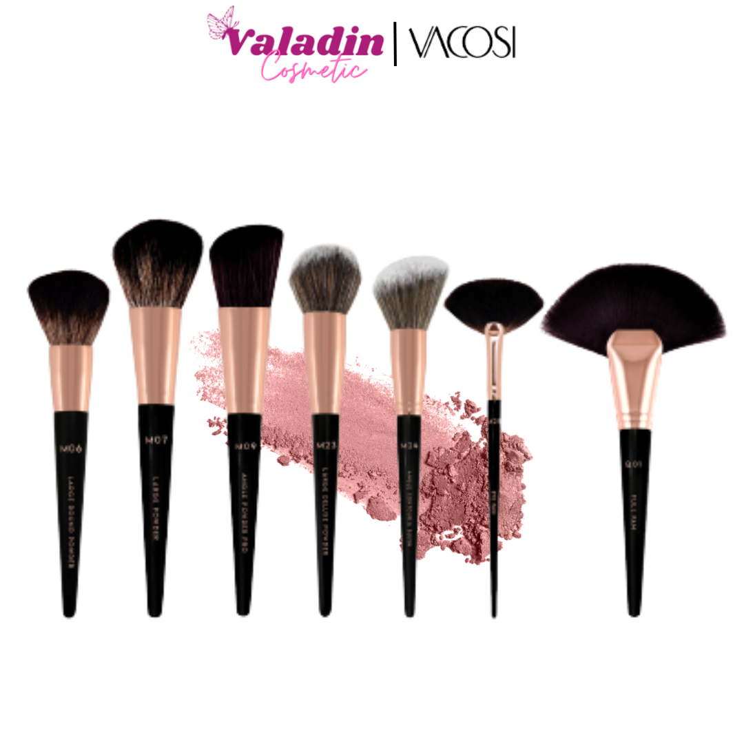 Cọ phấn phủ má hồng vacosi m06 - m07 -m09 - m23 - m25 cọ đánh khối cọ quạt cọ phủ phấn -valadin