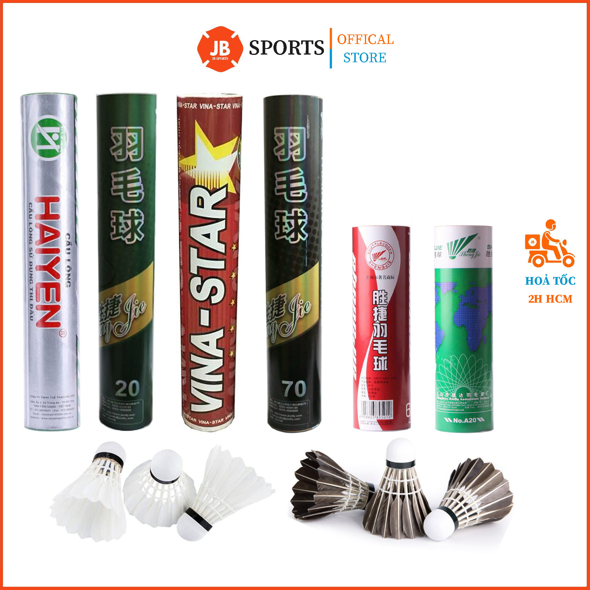Quả cầu lông hải yến, vina star, xd,..., chất lượng - bền đẹp