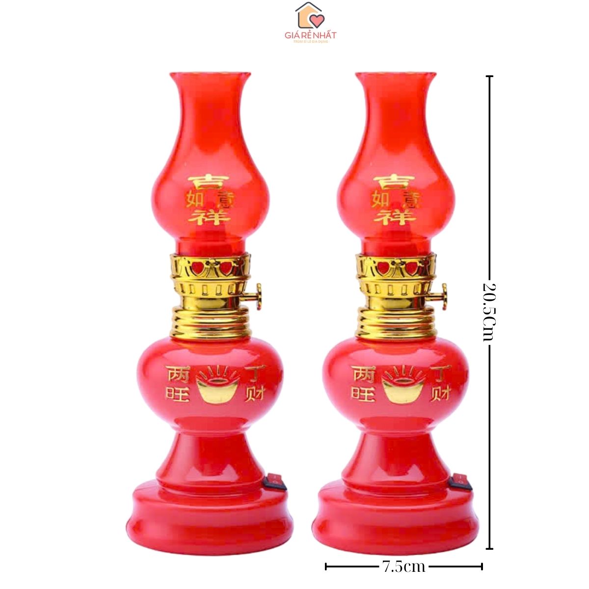  Combo 2 đèn thờ dùng pin cao cấp bóng Led nhấp nháy như đèn dầu cúng bàn thờ tổ tiên thần tài 