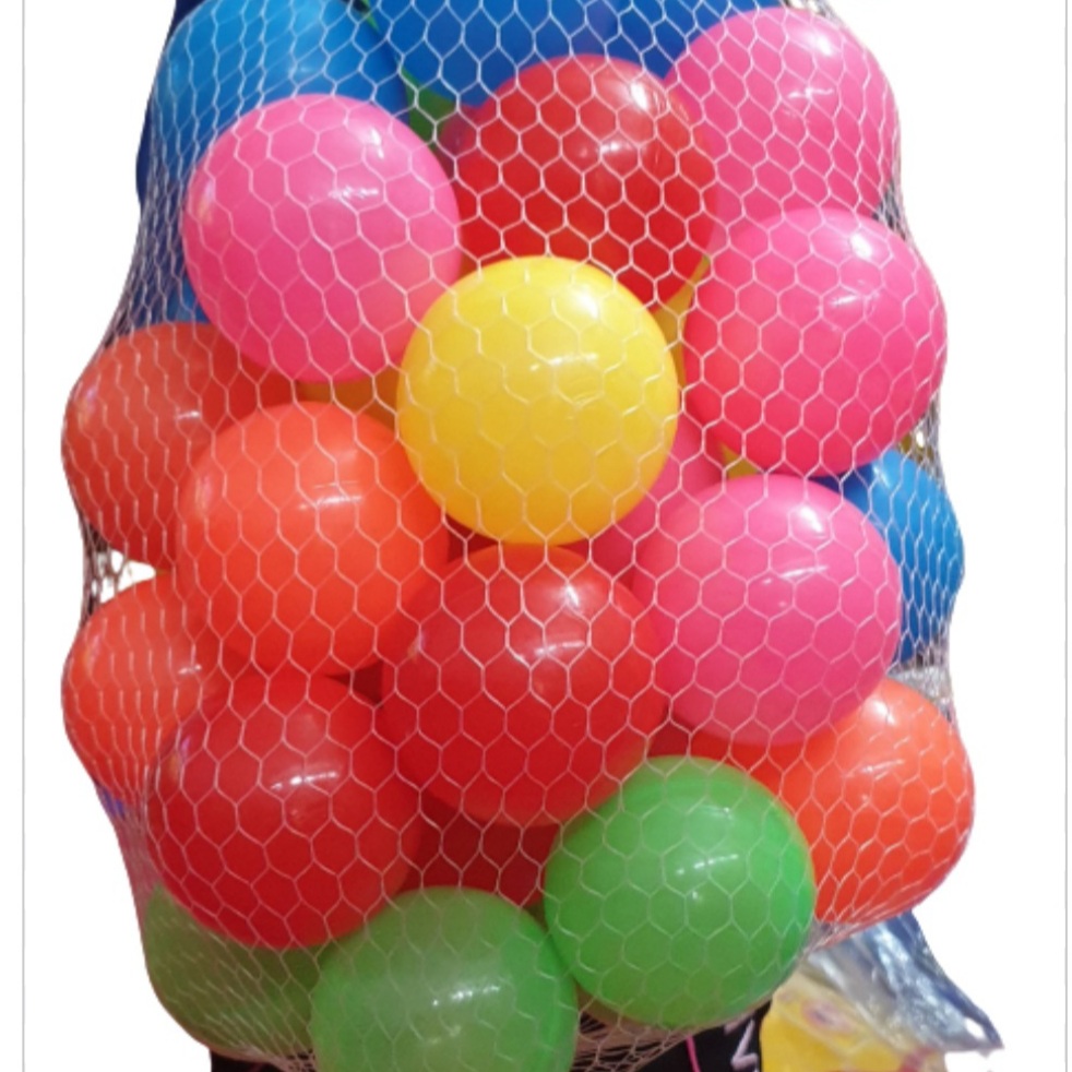 Bóng nhựa cho bé size 8 cm, Combo 100 bóng nhựa cao cấp cho bé được làm từ nhựa nguyên sinh 100%, an toán khi bé sử dụng