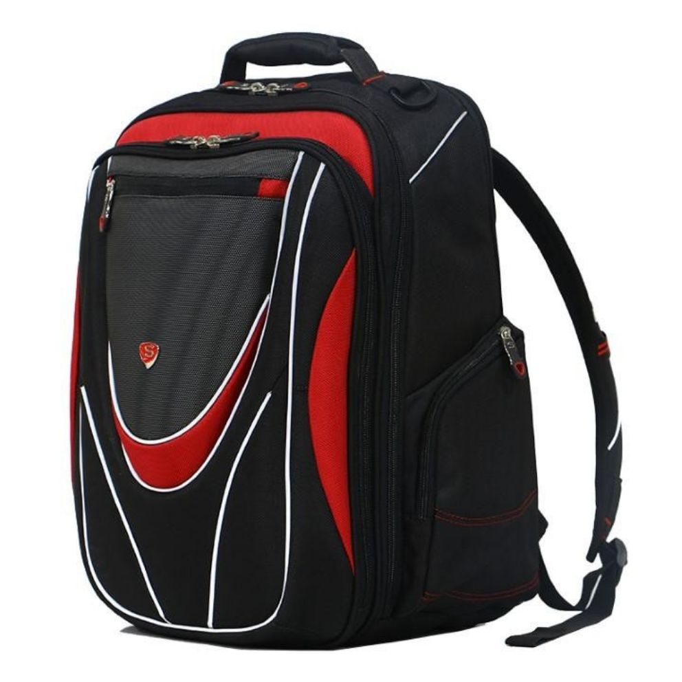 Balo laptop sakos lamborghini i17 - đỏ - chất liệu: vải polyester -