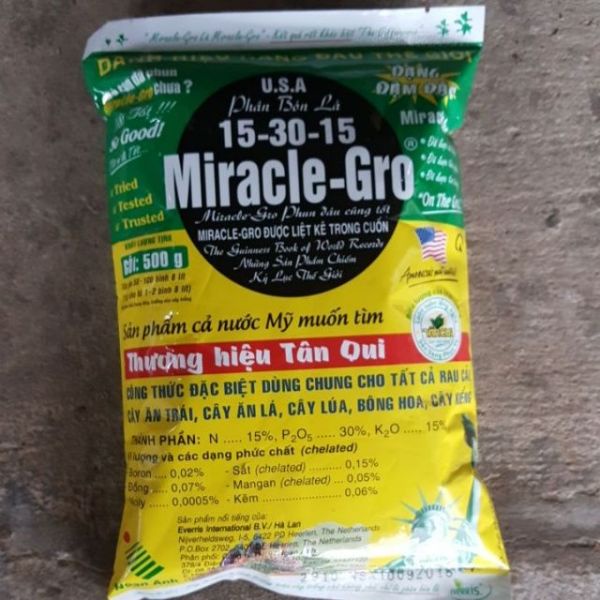 Phân bón lá miracle gro 15-30-15+te dưỡng hoa lan, hoa hồng