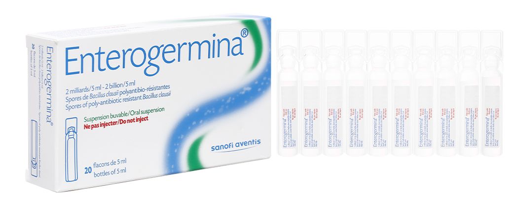 Men hỗ trợ tiêu hóa Enterogermina 2 billion/ 5ml giảm rối loạn tiêu hóa