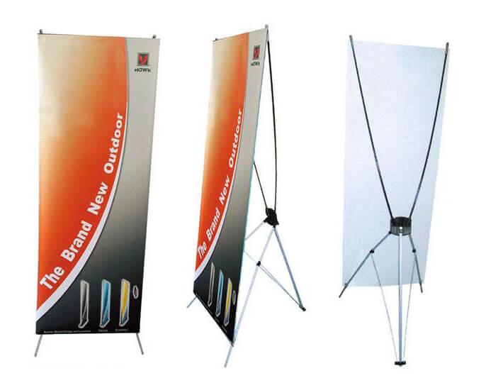 Chân chữ x standee 60*160cm