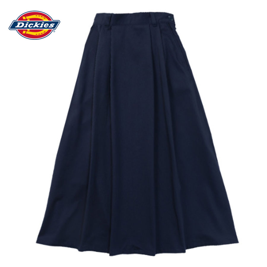 [HCM]Chân váy kaki dickies dài bo lưng dáng váy dài kết hợp độ xòe nhẹ giúp bạn che khuyết điểm ở đôi chân