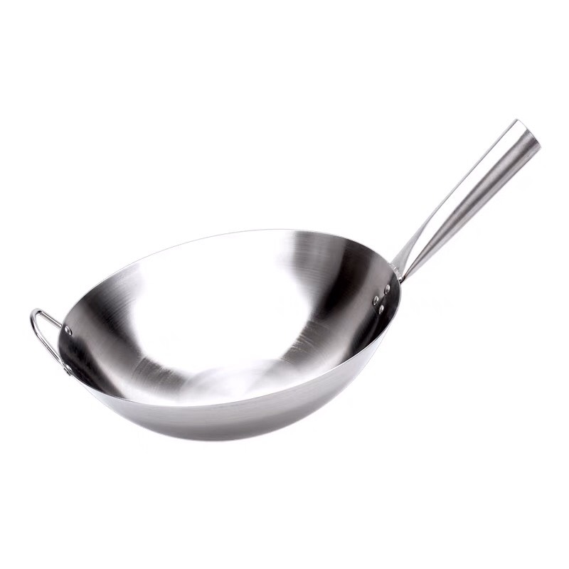 Chảo inox nhám chống dính 1 quai tay cầm inox nhiều size