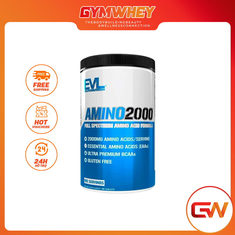 EVLUTION AMINO 2000 480 VIÊN Hỗ Trợ Duy Trì Và Phát Triển Cơ Bắp