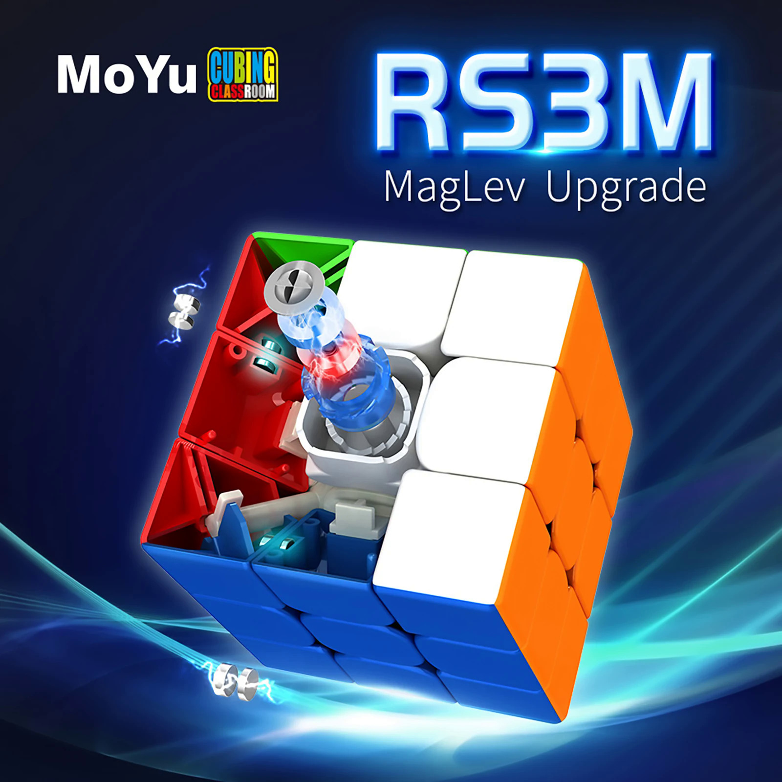Moyu rs3m 3x3 từ MAGIC CUBE 3 3x3 maglev tốc độ Cube chuyên nghiệp 3x3 tốc
