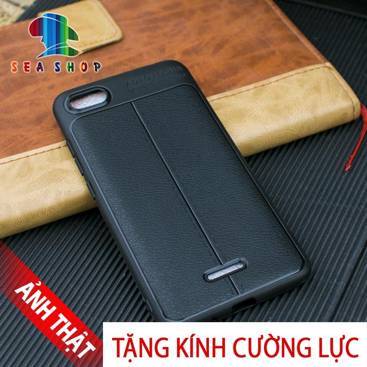 Ốp lưng Xiaomi Redmi 6A Nhựa dẻo - vân da loại A