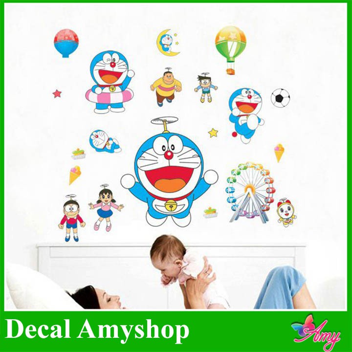 Decal Dán Tường Doremon 2 - Stickers Doremon - Hình Dán Doremon Tại Hcm