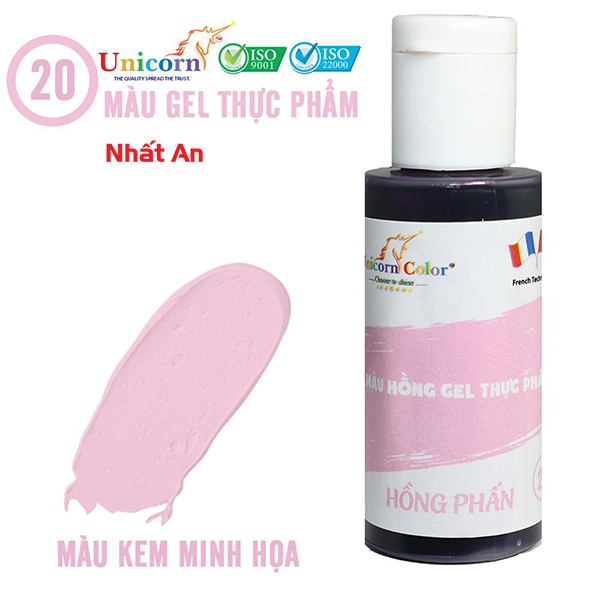 Màu gel thực phẩm hồng phấn 28gr unicorn