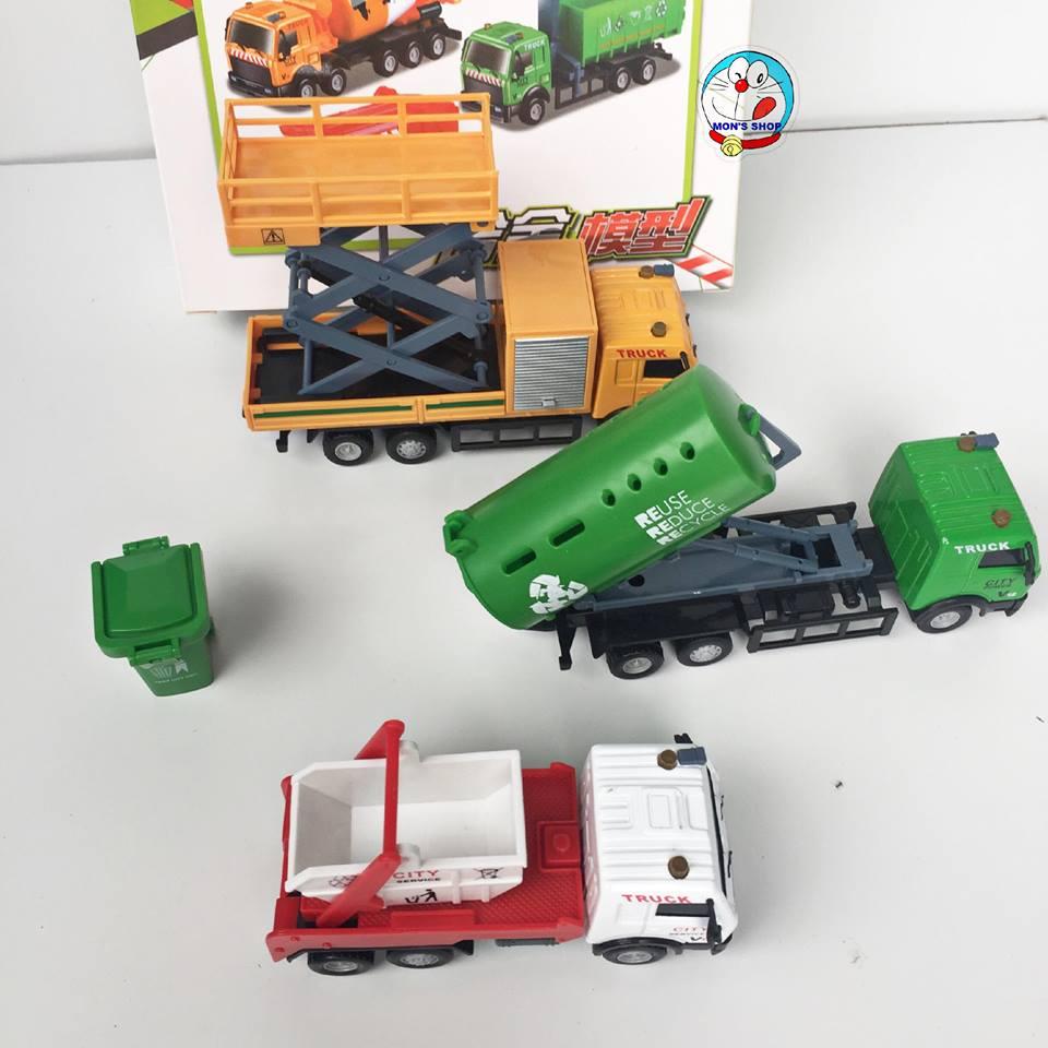 Set 3 chiếc xe công trình bằng sắt siêu bền