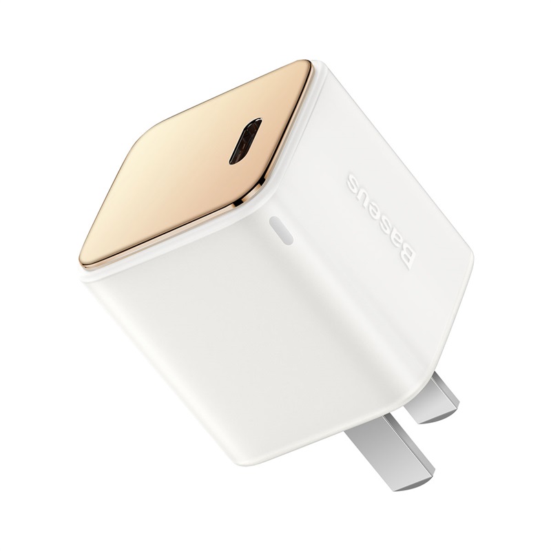 Cốc sạc nhanh baseus gan3 fast charger 1c 20w usb type c charger pd, quick charge 4.0 qc 3.0