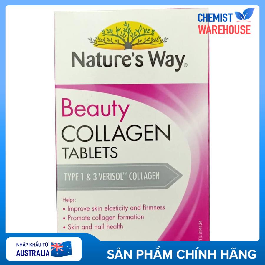 Viên Uống Beauty Collagen Nature’s Way Của Úc, 60v - Chemistware