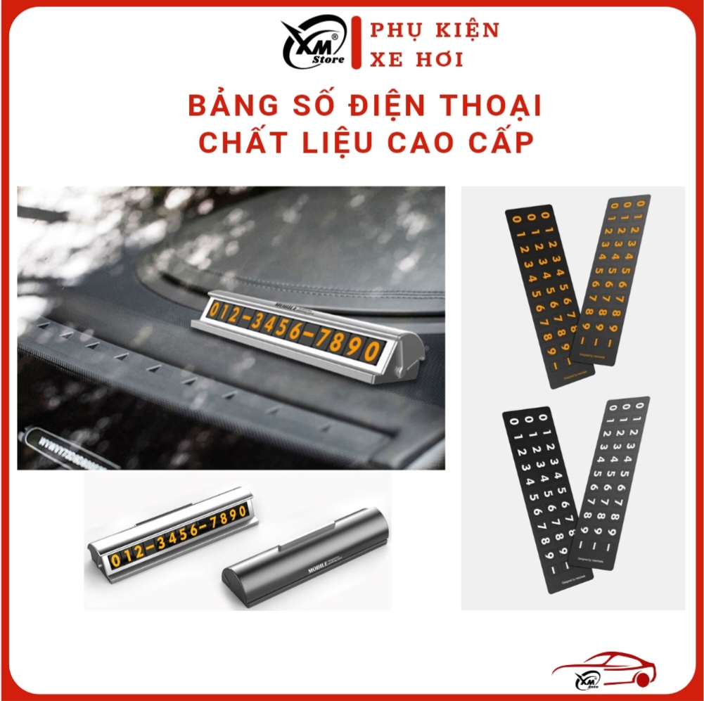 Bảng số điện thoại oto- bảng ghi số điện thoại gắn taplo khi đỗ xe-