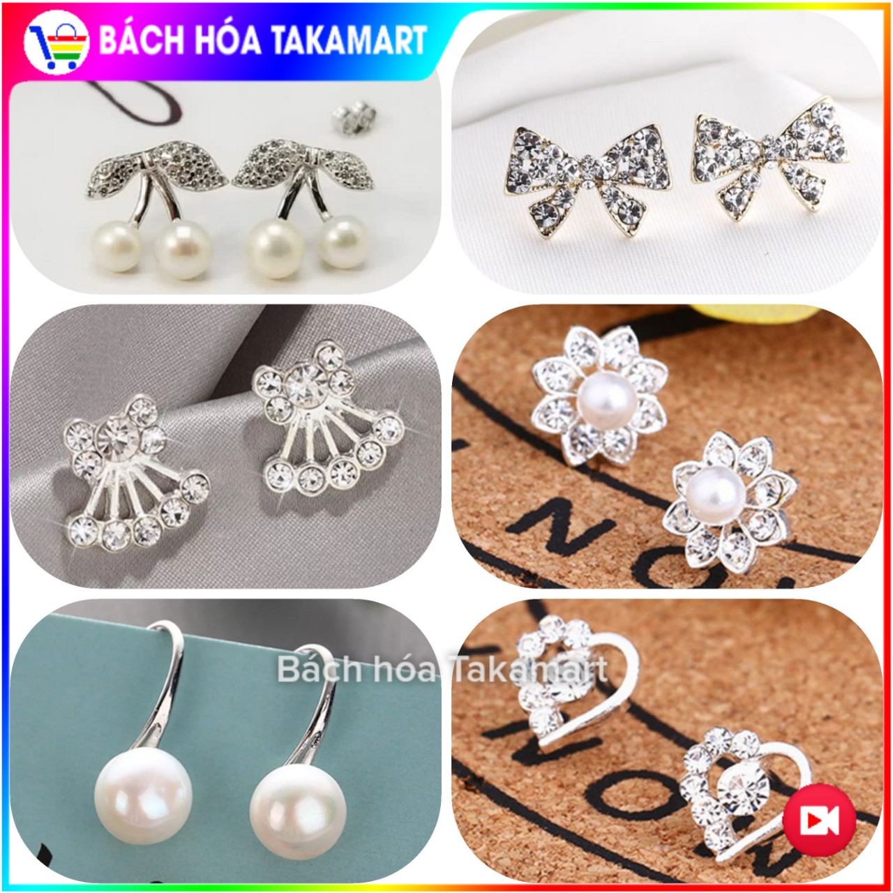 [HCM][Được lựa mẫu] 01 Đôi bông tai Thời trang cá tính bông tai Hàn Quốc Bông tai dài dự tiệc bông tai không bấm lỗ bông tai nam nữ vàng bông tai tròn to hoa tai nam nữ cá tính hoa tai kẹp hoa tai đá khuyên tròn - Takamart