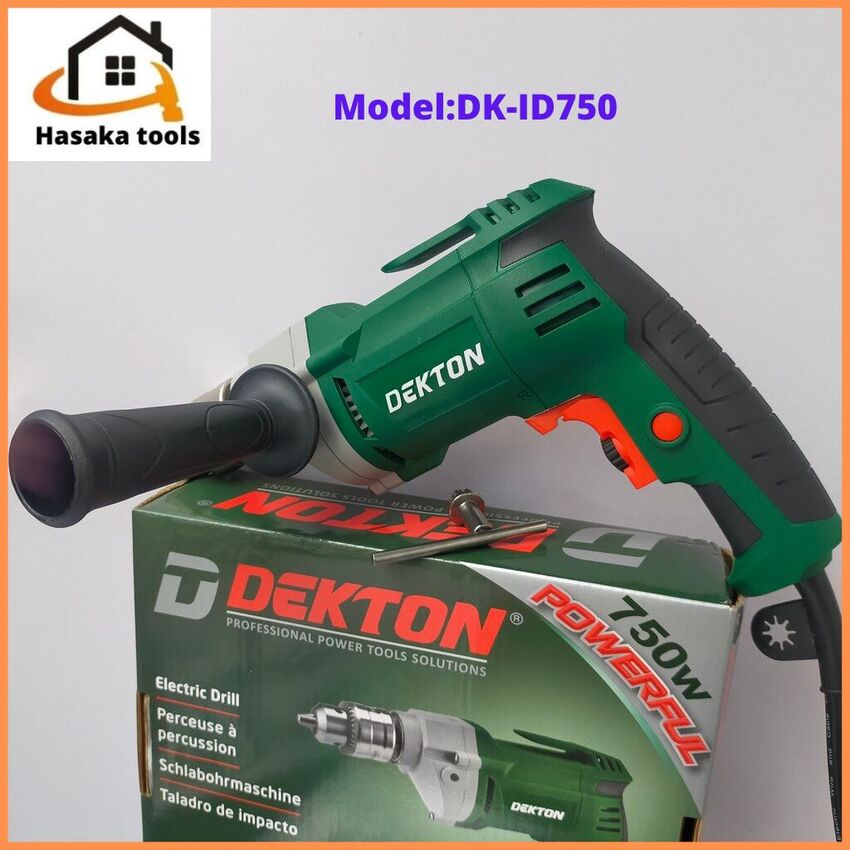 Máy khoan cầm tay Dekton DK-ID750 đầu 13ly,chuyên khoan sắt,gạch,gỗ,khoan điện