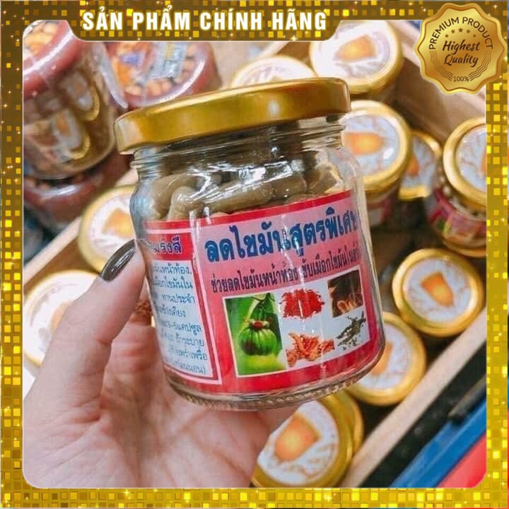 (Hộp 150v) Giảm Cân Đông Y Gia Truyền Thái Lan Chính Hãng Giảm Mỡ Bụng , Mỡ Lâu Năm Hiệu Quả