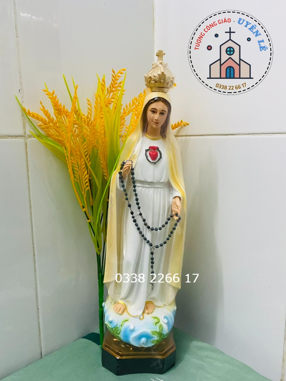 Tượng Đức Mẹ Fatima's cao 40cm