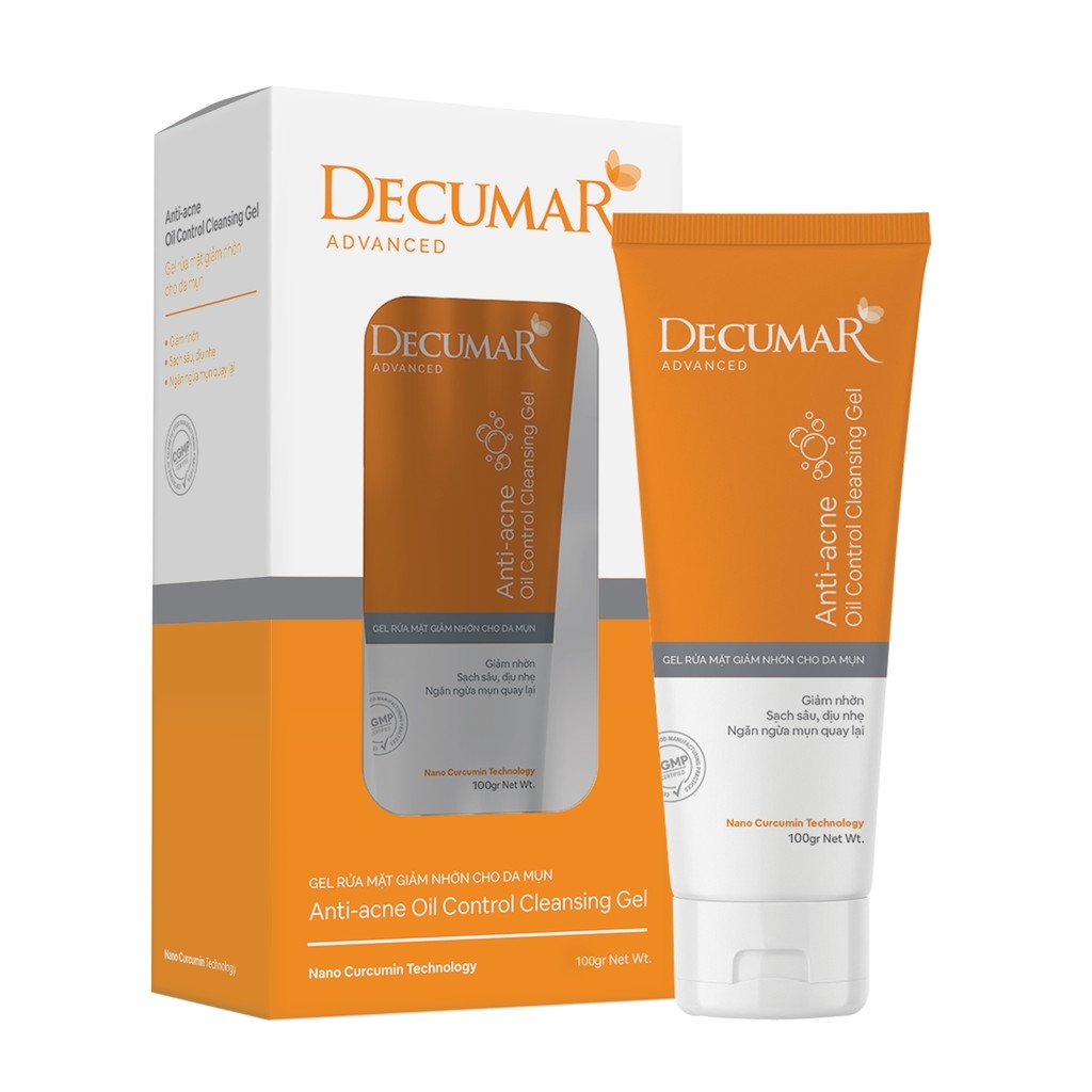 Sữa Rửa Mặt Kiểm Soát Nhờn Mụn Dạng Gel Decumar Advanced