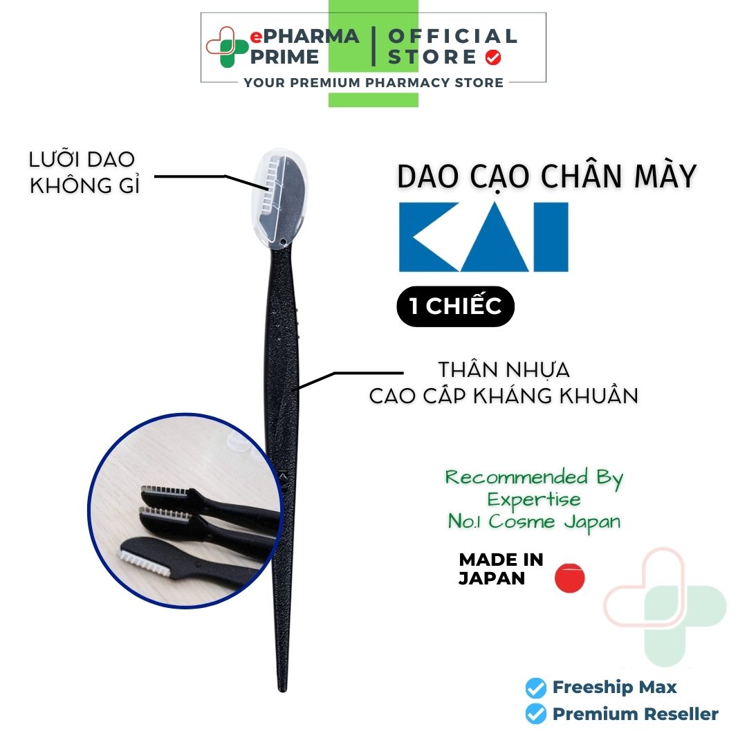 Dao cạo lông mày kai groom! eyebrow razor set 1 cái