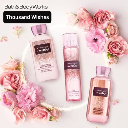 [Auth]COMBO 3 Sản Phẩm Tắm Lotion Xịt Thơm Toàn Thân Bath & Body Works A Thousand Wishes