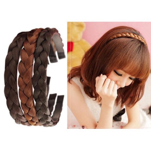 Băng Đô, Cài Tóc Tết Bím Siêu Đáng Yêu Phong Cách Hàn Quốc Cho Nữ HOT TREND PKTL0083