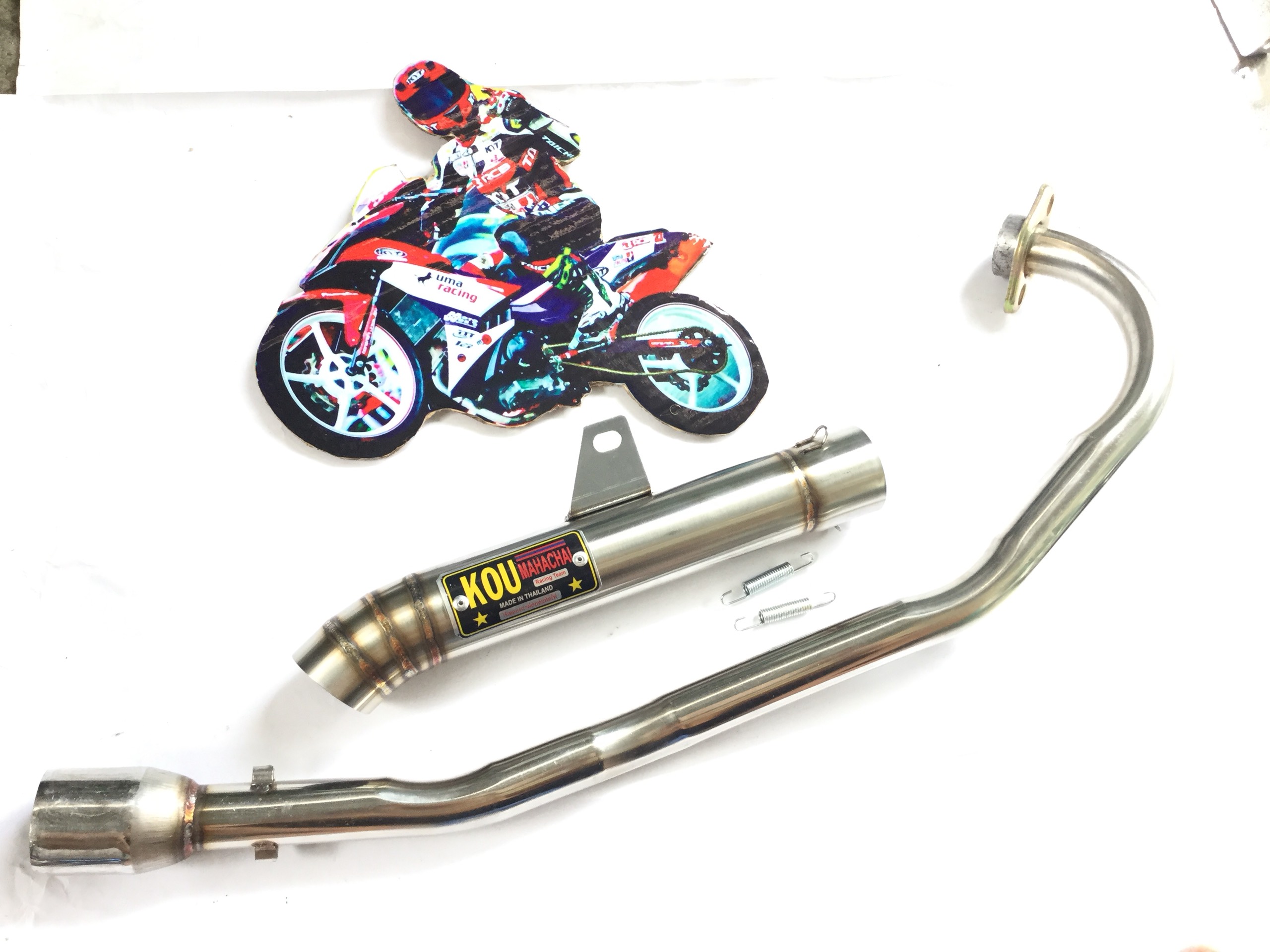 Pô Kou Xịn Tem NHôm inox 304 - Lắp Exciter 135 .,,,..,.,,.,