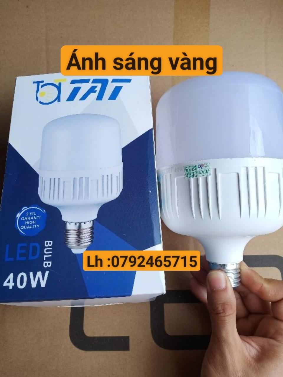 Bóng đèn led 40w ánh sáng vàng giá sỉ