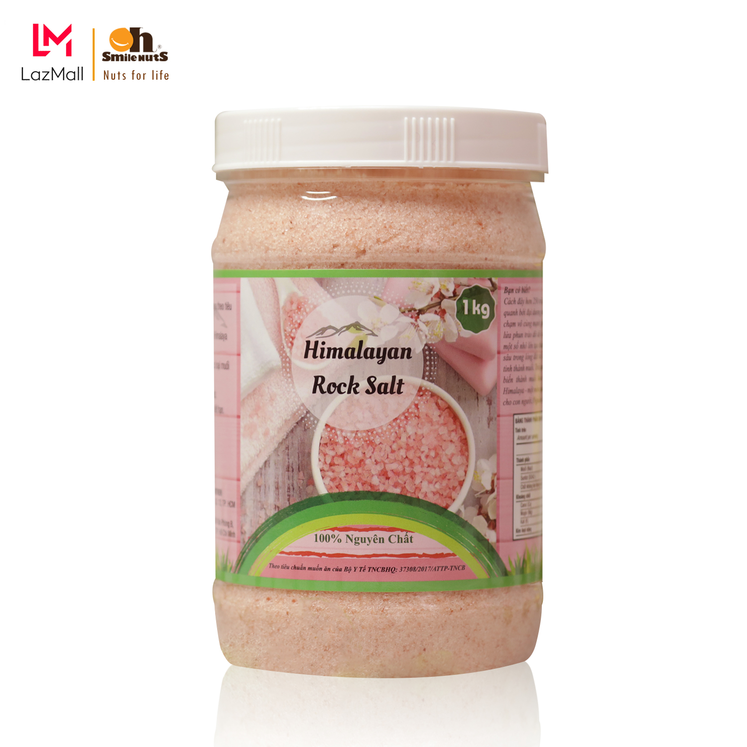 Muối hồng Himalaya (dạng nhuyễn) hộp 1 kg - 100% nguyên chất dùng trong chế biến và làm đẹp, giúp tăng giá trị dinh dưỡng cho bữa ăn