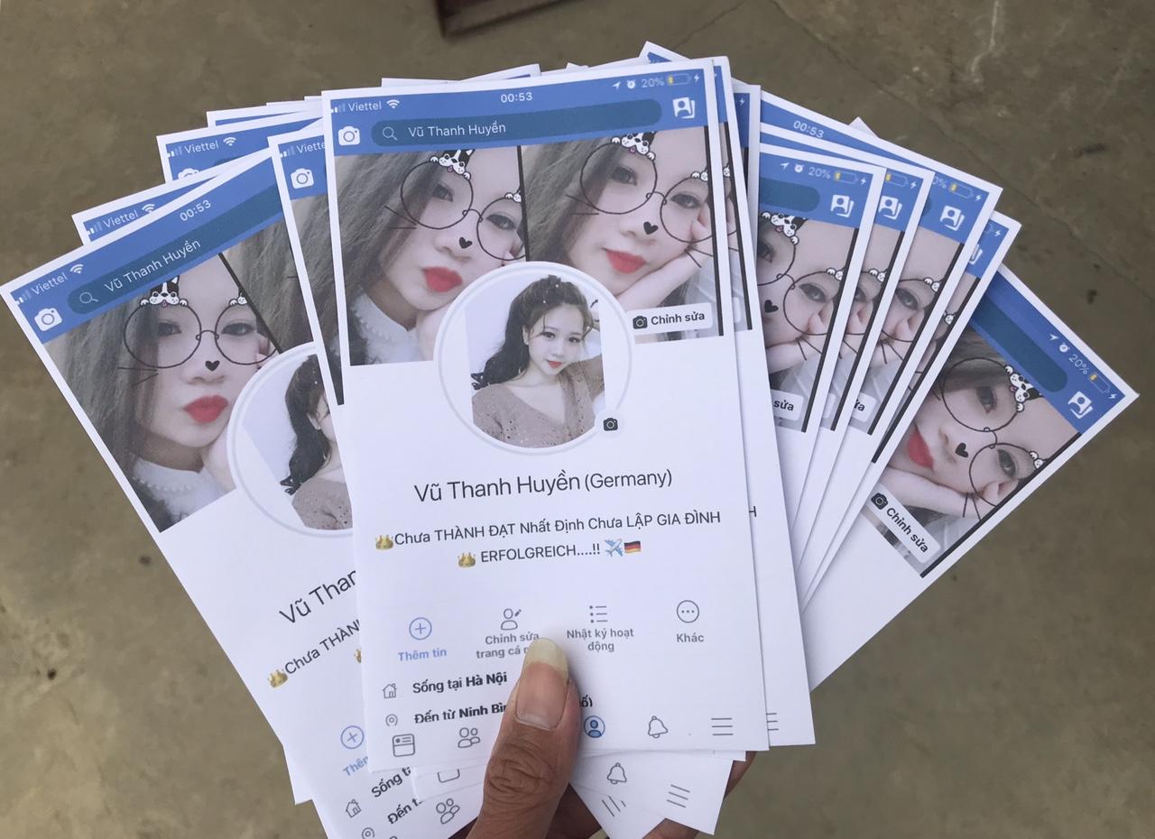 Phong bì in trang cá nhân fb