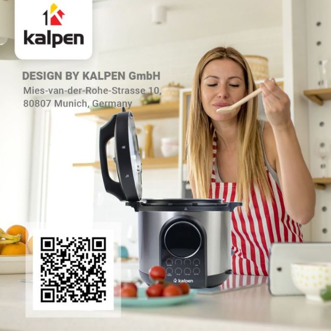Nồi Áp Suất Điện 5L Kalpen , PCK-3201- Nồi áp suất cao cấp- Nồi áp xuất chính hãng chất lượng cao, bảo hành 24 tháng, HD shop