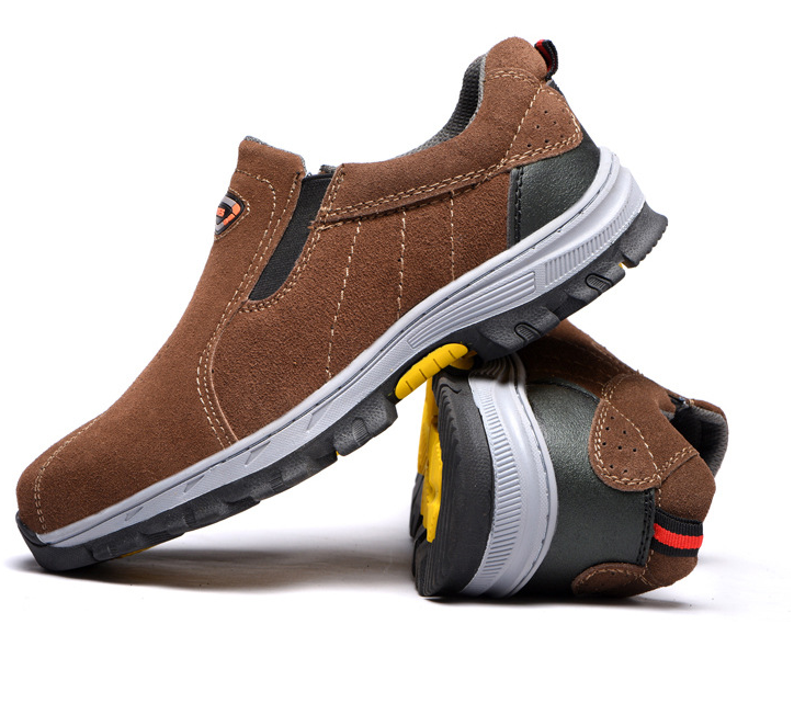 Giày Bảo Hộ Lao Động Chống Đinh, Giầy Mũi Thép Giày Lười, Giày Mọi Da Bò Chống Tia Hàn Xì