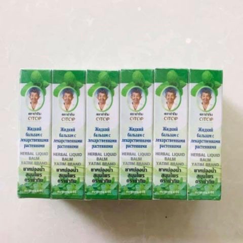 Bộ 12 chai dầu gió thảo dược otop 13 vị thảo mộc thái lan