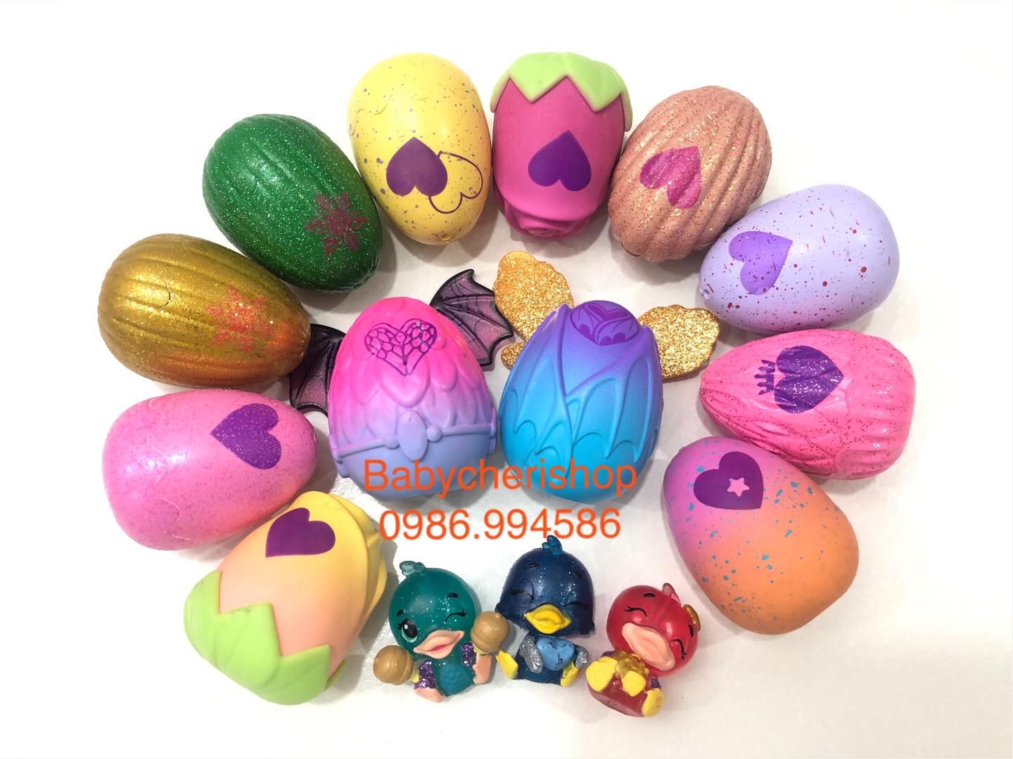 Combo 5 trứng hatchimals tự nở kèm bình nước mới nhất 2023 - đồ chơi sưu tập cho bé