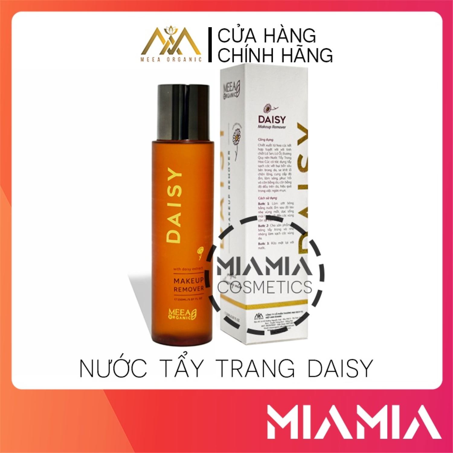 Nước Tẩy Trang Daisy MeeA Organic chính hãng